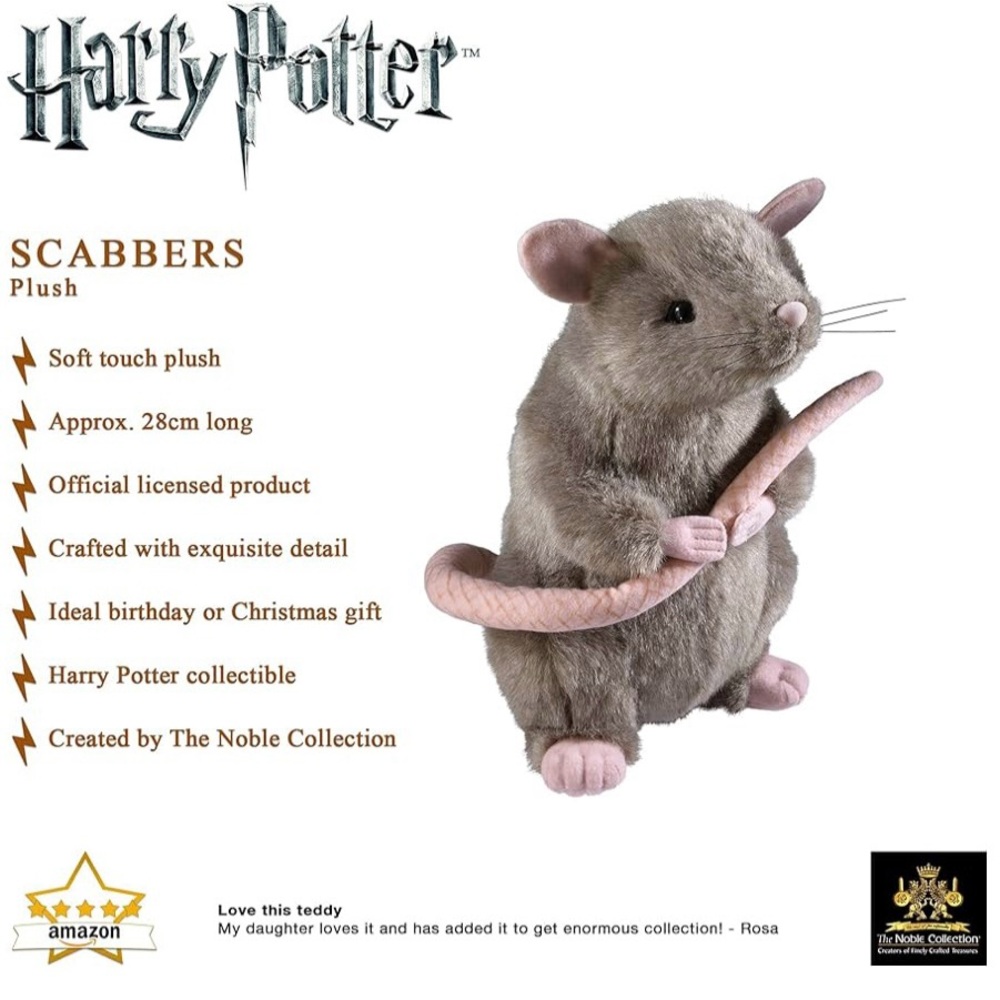 NEW Scabbers Harry Potter plush